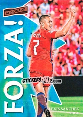 Sticker Alexis Sanchez - Aficionado Soccer 2017 n. F-5 - Panini