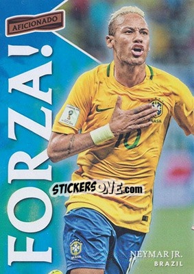 Sticker Neymar Jr - Aficionado Soccer 2017 n. F-6 - Panini