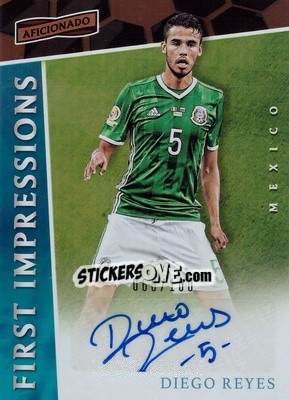 Sticker Diego Reyes - Aficionado Soccer 2017 - Panini