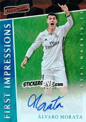 Sticker Alvaro Morata - Aficionado Soccer 2017 n. FI-13 - Panini