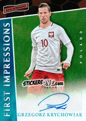 Sticker Grzegorz Krychowiak - Aficionado Soccer 2017 n. FI-16 - Panini