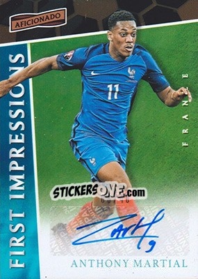 Sticker Anthony Martial - Aficionado Soccer 2017 n. FI-17 - Panini