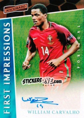 Sticker William Carvalho - Aficionado Soccer 2017 n. FI-20 - Panini