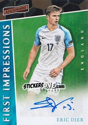 Sticker Eric Dier - Aficionado Soccer 2017 n. FI-21 - Panini