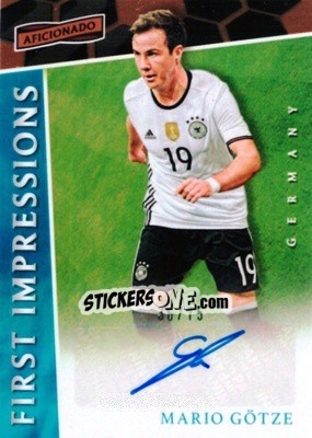 Sticker Mario Gotze - Aficionado Soccer 2017 n. FI-22 - Panini