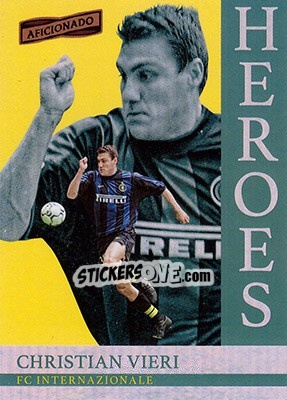 Sticker Christian Vieri - Aficionado Soccer 2017 n. H-4 - Panini