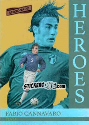 Sticker Fabio Cannavaro - Aficionado Soccer 2017 n. H-6 - Panini