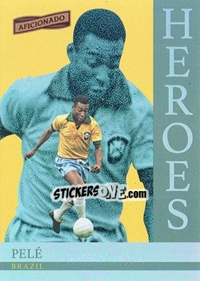 Sticker Pele - Aficionado Soccer 2017 n. H-14 - Panini