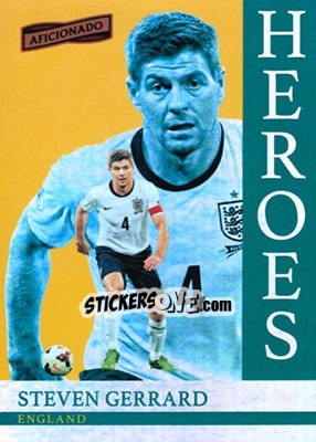 Sticker Steven Gerrard - Aficionado Soccer 2017 n. H-18 - Panini