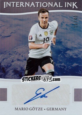 Sticker Mario Gotze - Aficionado Soccer 2017 n. II-3 - Panini