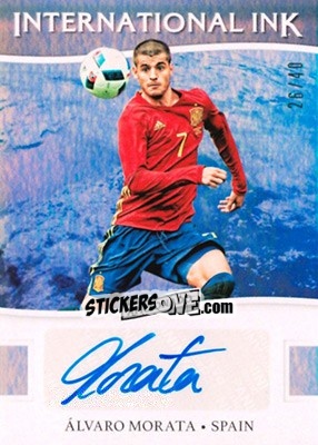 Sticker Alvaro Morata - Aficionado Soccer 2017 n. II-8 - Panini