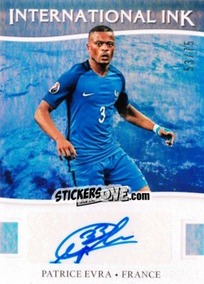 Sticker Patrice Evra - Aficionado Soccer 2017 n. II-16 - Panini