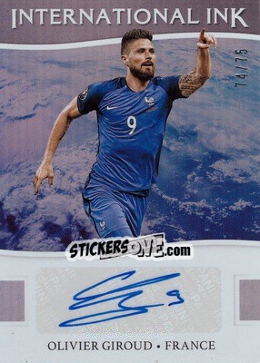 Sticker Olivier Giroud - Aficionado Soccer 2017 n. II-18 - Panini