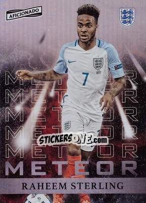 Cromo Raheem Sterling - Aficionado Soccer 2017 - Panini