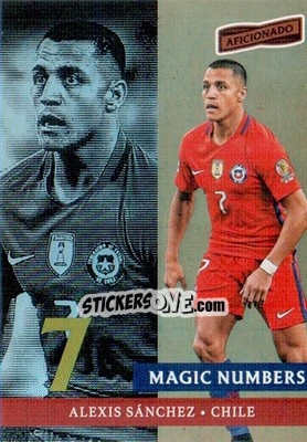 Sticker Alexis Sanchez - Aficionado Soccer 2017 n. MN-3 - Panini