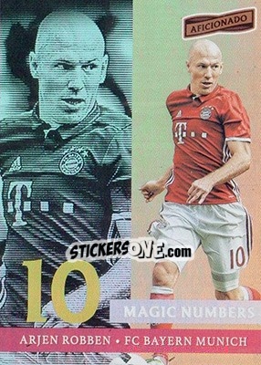 Sticker Arjen Robben - Aficionado Soccer 2017 n. MN-5 - Panini