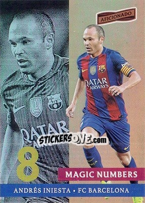 Sticker Andres Iniesta - Aficionado Soccer 2017 n. MN-8 - Panini