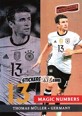 Sticker Thomas Muller - Aficionado Soccer 2017 n. MN-13 - Panini
