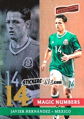 Sticker Javier Hernandez - Aficionado Soccer 2017 n. MN-14 - Panini