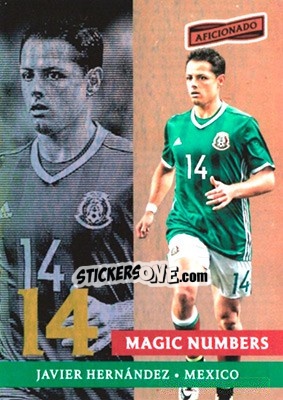 Figurina Javier Hernandez - Aficionado Soccer 2017 - Panini