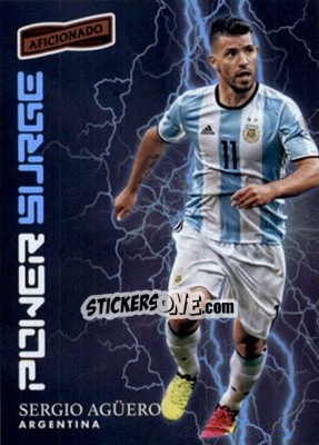 Sticker Sergio Aguero - Aficionado Soccer 2017 n. PS-4 - Panini