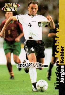 Sticker Jurgen Kohler - Wm 1998 Cards - Panini