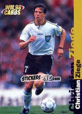 Sticker Christian Ziege - Wm 1998 Cards n. 6 - Panini