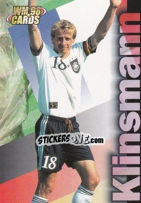 Sticker Jurgen Klinsmann - Wm 1998 Cards n. 35 - Panini