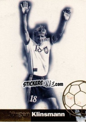 Sticker Jurgen Klinsmann - Wm 1998 Cards n. 53 - Panini