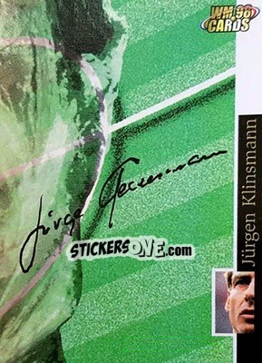 Sticker Jurgen Klinsmann - Wm 1998 Cards n. 71 - Panini