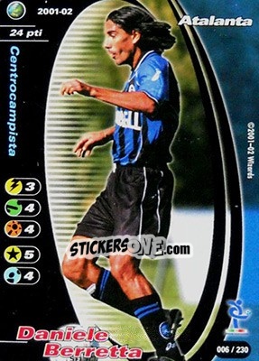 Sticker Daniele Berretta - Football Champions Italy 2001-2002 n. 6 - Wizards of The Coast