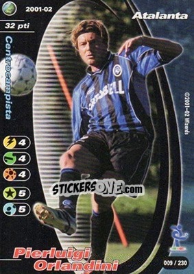 Sticker Pierluigi Orlandini - Football Champions Italy 2001-2002 - Wizards of The Coast