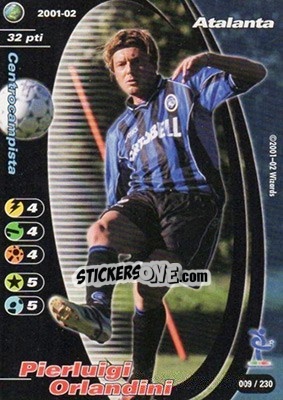Sticker Pierluigi Orlandini - Football Champions Italy 2001-2002 n. 9 - Wizards of The Coast