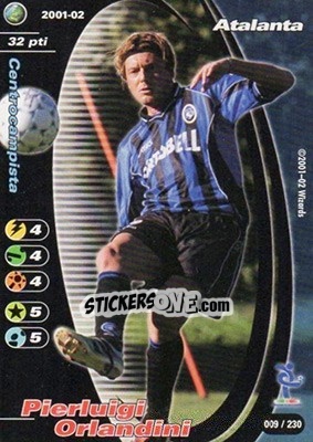 Cromo Pierluigi Orlandini - Football Champions Italy 2001-2002 - Wizards of The Coast