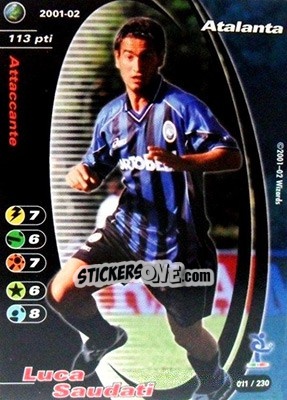 Sticker Luca Saudati - Football Champions Italy 2001-2002 - Wizards of The Coast