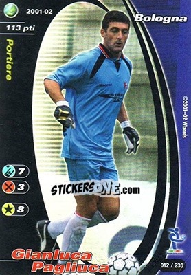 Sticker Gianluca Pagliuca - Football Champions Italy 2001-2002 - Wizards of The Coast