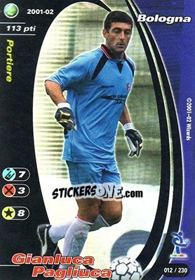 Sticker Gianluca Pagliuca - Football Champions Italy 2001-2002 n. 12 - Wizards of The Coast