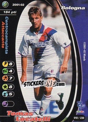 Figurina Tomas Locatelli - Football Champions Italy 2001-2002 - Wizards of The Coast