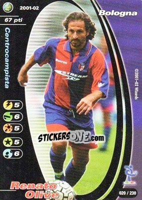 Sticker Renato Olive - Football Champions Italy 2001-2002 - Wizards of The Coast