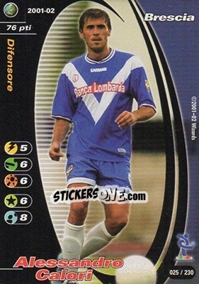 Sticker Alessandro Calori - Football Champions Italy 2001-2002 - Wizards of The Coast