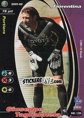 Figurina Giuseppe Taglialatela - Football Champions Italy 2001-2002 - Wizards of The Coast