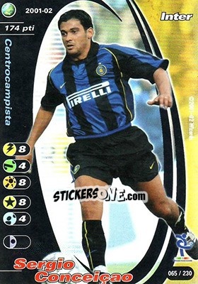 Figurina Sergio Conceiçao - Football Champions Italy 2001-2002 - Wizards of The Coast