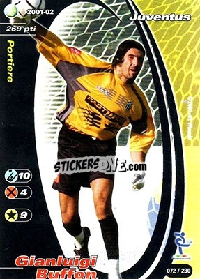 Sticker Gianluigi Buffon - Football Champions Italy 2001-2002 - Wizards of The Coast
