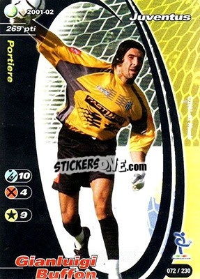 Sticker Gianluigi Buffon - Football Champions Italy 2001-2002 n. 72 - Wizards of The Coast