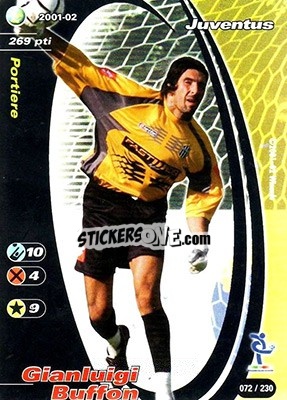 Figurina Gianluigi Buffon - Football Champions Italy 2001-2002 - Wizards of The Coast