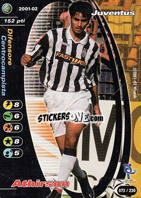Figurina Athirson - Football Champions Italy 2001-2002 n. 73 - Wizards of The Coast