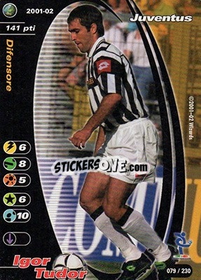 Sticker Igor Tudor - Football Champions Italy 2001-2002 n. 79 - Wizards of The Coast
