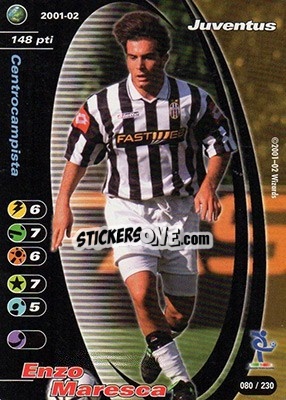 Sticker Enzo Maresca - Football Champions Italy 2001-2002 - Wizards of The Coast