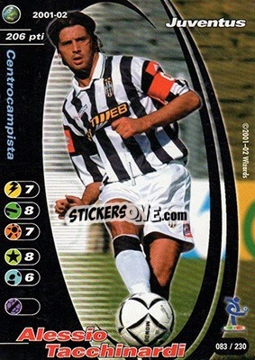 Sticker Alessio Tacchinardi - Football Champions Italy 2001-2002 - Wizards of The Coast