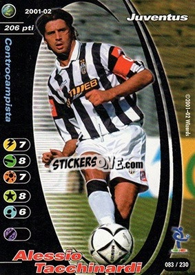 Sticker Alessio Tacchinardi - Football Champions Italy 2001-2002 n. 83 - Wizards of The Coast